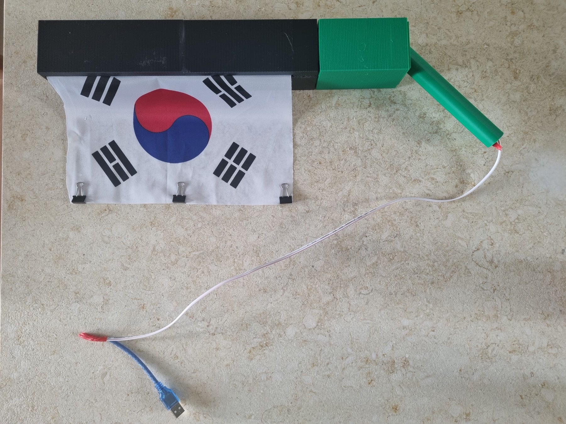 자동 태극기함 제작물